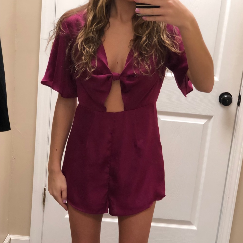 Purple romper